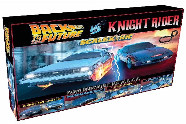 Scalextric - BACK TO THE FUTURE VS KNIGHT RIDER 1980 Set