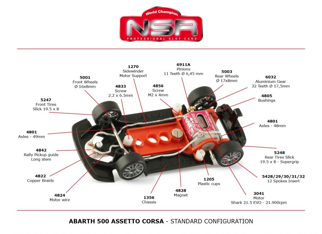 NSR - Abarth 500 Repsol BLUE #368 - SW Shark 21,5k