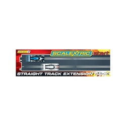 Scalextric - Extension track for "Scalextric START" - Förläng med drygt en meter. (2 delar)