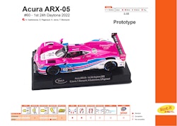 Slot.it - Acura ARX-05 n.60 - 1st 24h Daytona 2022 - PREORDER (Q2 - 2024)