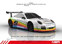 NSR - Porsche 997 Apple Tribute Livery #9 AW KING 21K EVO3