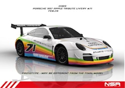 NSR - Porsche 997 Apple Tribute Livery #71 AW KING 21K EVO3