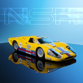 NSR - GT40 MKIV MARTINI RACING LIVERY YELLOW #11 SW SHARK 21.5K EVO