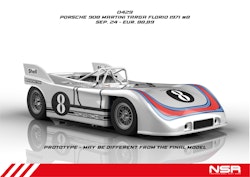 NSR - PORSCHE 908/03 MARTINI RACING TARGA FLORIO 1971 #8 G.LARROUSSE/V.ELFORD SW SHARK 21.5 EVO