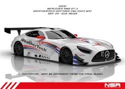 NSR - MERCEDES AMG GT3 EVO WEATHERTECH DAYTONA 24H 2022 #97 AW KING 21K EVO3