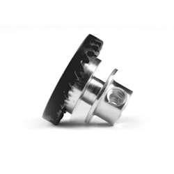NSR - 3/32 INLINE soft plastic Gear 27t Black w/aluminium hub .050" screw EVO3 Balanced Injection