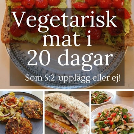 Vegetarisk mat i 20 dagar, som 5:2 eller ej! (fysiskt häfte och som PDF)
