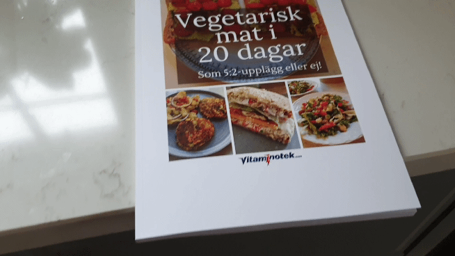 Vegetarisk mat i 20 dagar, som 5:2 eller ej! (Fysiskt häfte och som PDF)