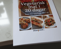 Vegetarisk mat i 20 dagar, som 5:2 eller ej! (fysiskt häfte och som PDF)