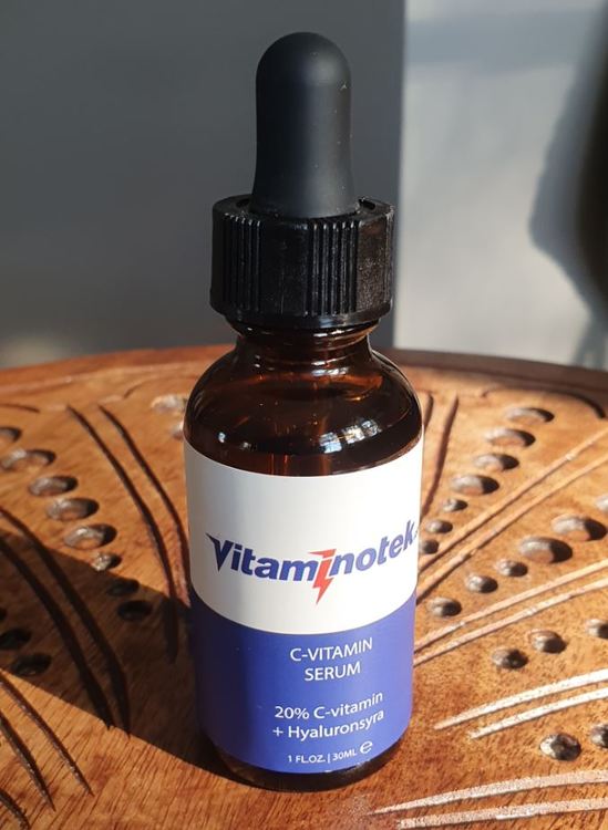 Naturligt C-Vitamin Serum + Hyaluronsyra, för ansiktet