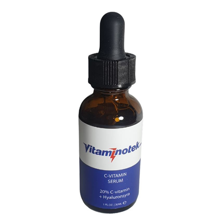 Naturligt C-Vitamin Serum + Hyaluronsyra, för ansiktet