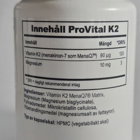 Prenumeration på MenaQ7® ProVital-K2 (50% på första burken)