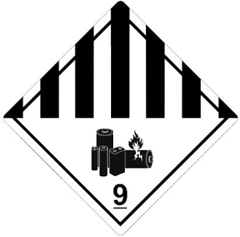 7 roll/s x Dangerous goods labels, polyethylene foil, 100 x 100 mm