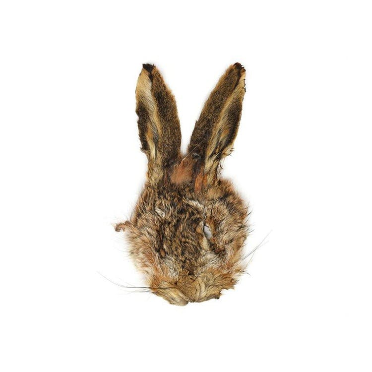 Hare-Mask Med Öron (natural)