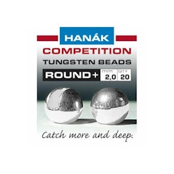 HANAK Round+ Silver Slotted Tungsten Beads