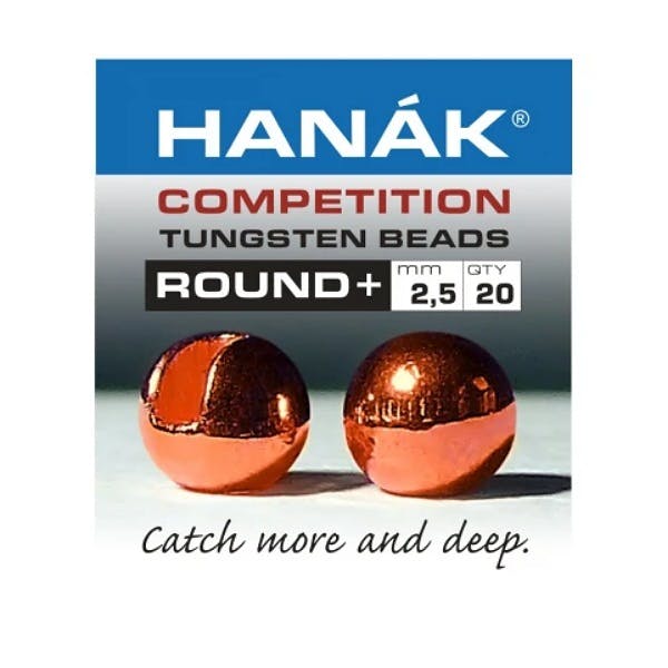 HANAK Round+ Copper Slotted Tungsten Beads