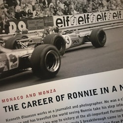 Ronnie Peterson - 16-sidigt, signerat programhäfte