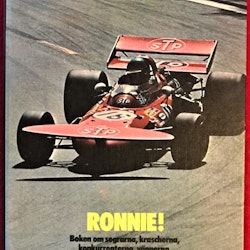 RONNIE! - Inbunden bok efter '71 då han kom VM-tvåa, 18 x 24 cm