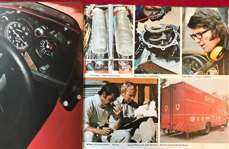 Grand Prix 1974 - Ronnie Peterson och hans sport - bok, 64 sidor - 22 x 22 cm