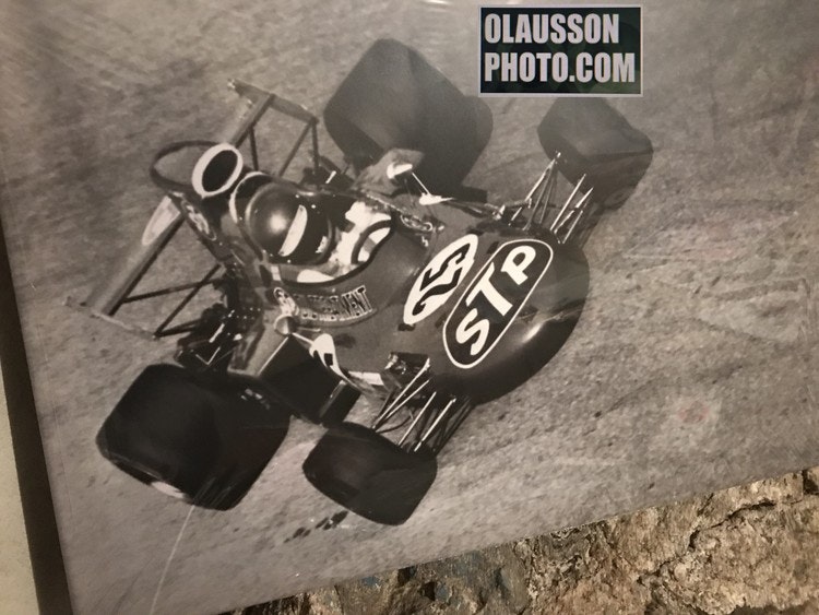 71 - Ronnie på Monza, Parabolica-kurvan - Canvastavla i format 50x70 cm