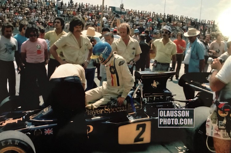 Brasilien 1973 - Ronnie i pole - startdags - fotoformat 20 x 30 cm