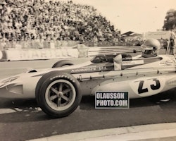 1970 - Ronnies F1-debut i Monte Carlo i March 701. Foto 20 x 30 cm