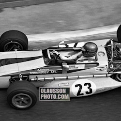 70 - Ronnies F1-debut i Monaco - Canvastavla i format 50x100 cm