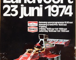 Hollands GP '74 - Snabbaste varv: Ronnie! - miniformat 20 x 30 cm