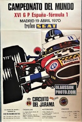 Spaniens Gran Premio på Jarama 1970 - format 45 x 70 cm