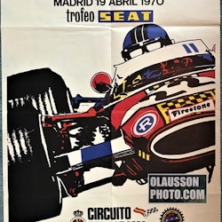 Spaniens Gran Premio på Jarama 1970 - format 45 x 70 cm