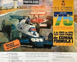 1978 - Spaniens GP, Jarama, Ronnies sista F1-år - format 50 x 55 cm