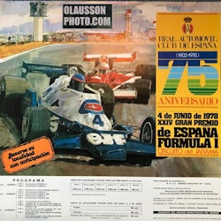 1978 - Spaniens GP, Jarama, Ronnies sista F1-år - format 50 x 55 cm