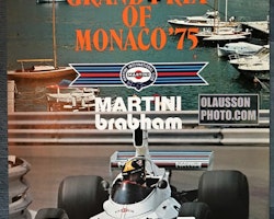 1975 - Monacos Grand Prix - poster Martini - Brabham, 70 x 100 cm