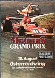 1974 - Niki Lauda i Ferrari i Österrikes GP 18/8 - Poster - 40 x 60 cm