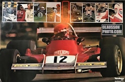 Niki Lauda i Buenos Aires 1974 - Ferrari - affisch 60 x 90 cm