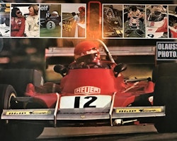 Niki Lauda i Buenos Aires 1974 - Ferrari - affisch 60 x 90 cm