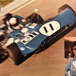 Jackie Stewart - VM-1a 1971 i Tyrrell - 70 x 100 cm poster