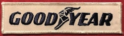 Tygmärke för F1-overall - Goodyear 70-tal - 40 x 160 mm, original