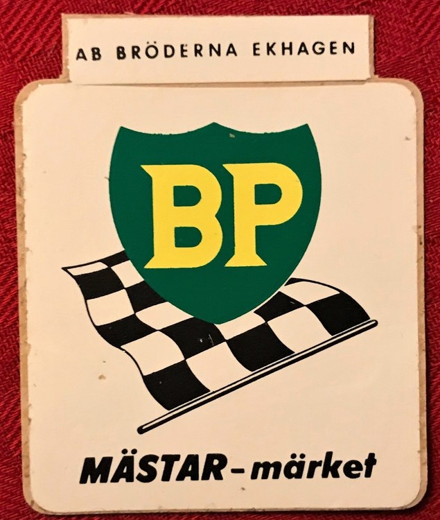 BP-dekal - 50 x 60 mm - original från en svunnen epok