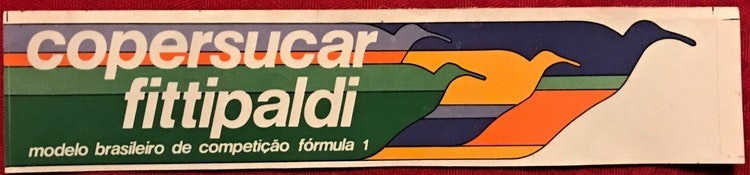 Copersucar Fittipaldi i F1: 72 GP 1975-79 - dekal 5 x 27 cm