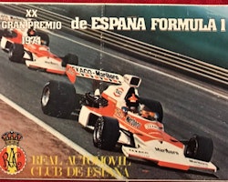1974 - Spaniens Grand Prix - VM-1an Fittipaldi, McLaren, 10x14 cm