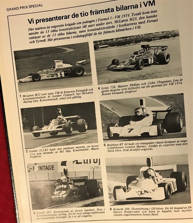 1974/75 årets Bilsport - Ronnies succéår i F1 hos Lotus - 192 sidor