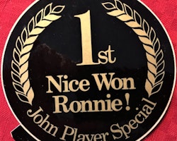 Ronnies premiärseger i Formel 1 - Frankrike '73 - vinstdekalen!
