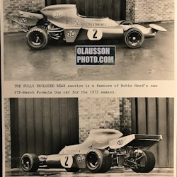 1972 - foto fabriks-March 721 - intro Ronnies VM-bil - 20x25 cm