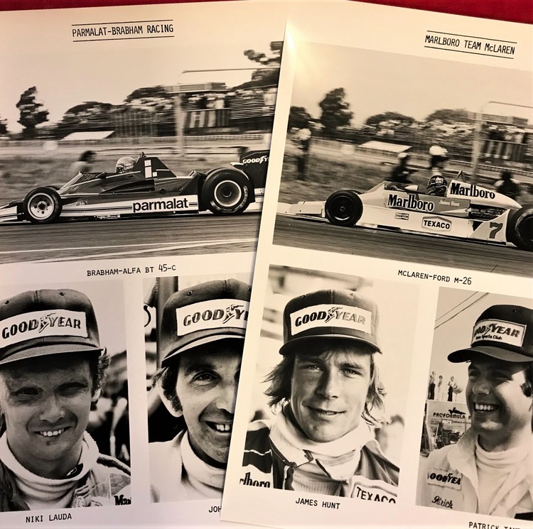1978 - Goodyear F1 pressmapp, foto 14 team, komplett, 20x30 cm