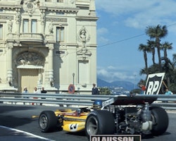 70 - F1-debut Monaco - åskådarskuggor, Ronnie i fokus, 20x30 cm