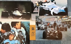 BP-mapp - 12 racingbilder från 60-talet i fint tryck - ovanlig - format 28x42 cm