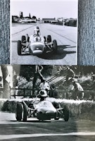 1966: Ronnie i Formel 4 - fyra unika foto och Connys broschyrkopia - Tecno 4