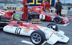 1972 Jarama - Svenska äss i F1 - Reine och Ronnie i samma startled - Canvastavla i format 75x100 cm