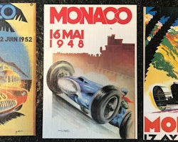 7 st nya vykort från Monacos Grand Prix - 30-, 40-, 50- och 80-talet